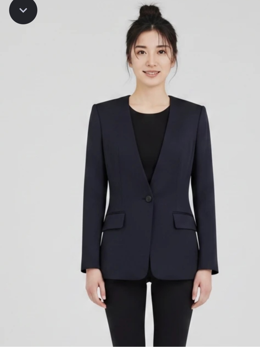 Club Monaco Black‎ 100% Linen Blazer Jacket Size 2